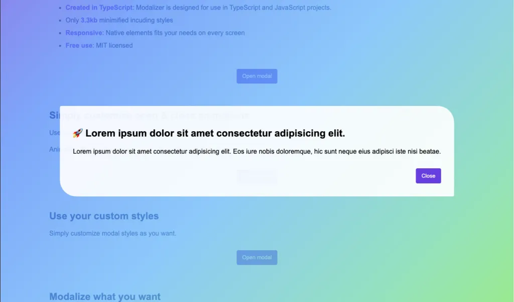 Modalizer