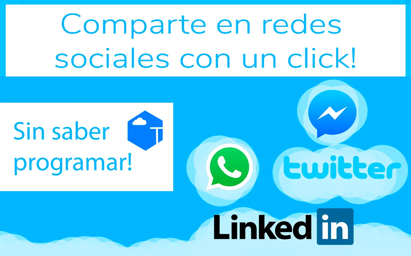 Enlaces para compartir en redes sociales con 1 click